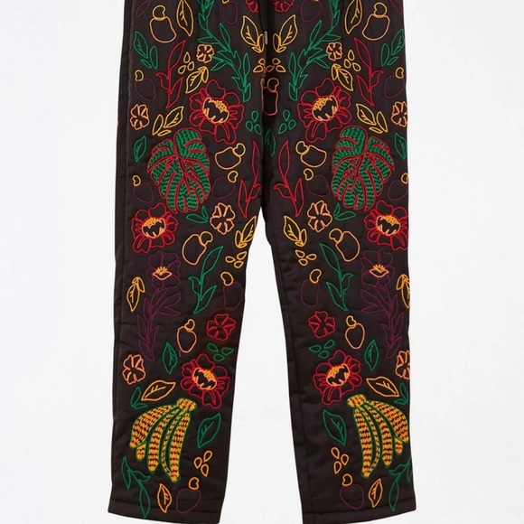Quilted embroidered pants - Picture 2 of 9